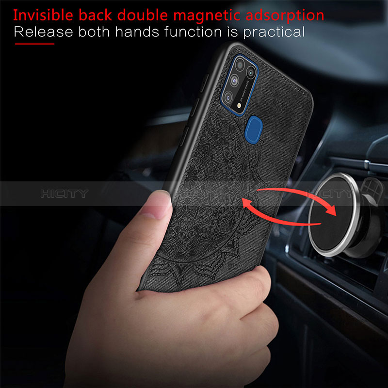 Silikon Hülle Handyhülle Ultra Dünn Schutzhülle Tasche Flexible mit Magnetisch S04D für Samsung Galaxy M21s