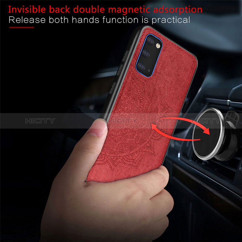 Silikon Hülle Handyhülle Ultra Dünn Schutzhülle Tasche Flexible mit Magnetisch S04D für Samsung Galaxy S20 5G