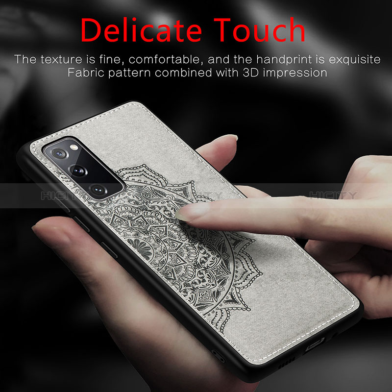 Silikon Hülle Handyhülle Ultra Dünn Schutzhülle Tasche Flexible mit Magnetisch S04D für Samsung Galaxy S20 FE (2022) 5G groß