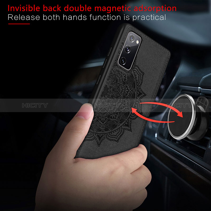Silikon Hülle Handyhülle Ultra Dünn Schutzhülle Tasche Flexible mit Magnetisch S04D für Samsung Galaxy S20 FE (2022) 5G