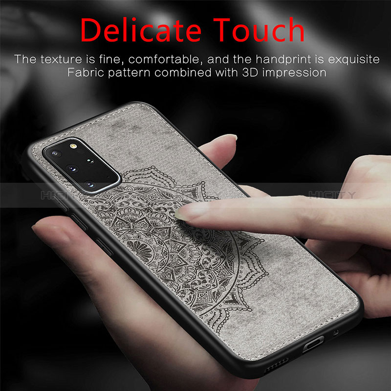 Silikon Hülle Handyhülle Ultra Dünn Schutzhülle Tasche Flexible mit Magnetisch S04D für Samsung Galaxy S20 Plus groß