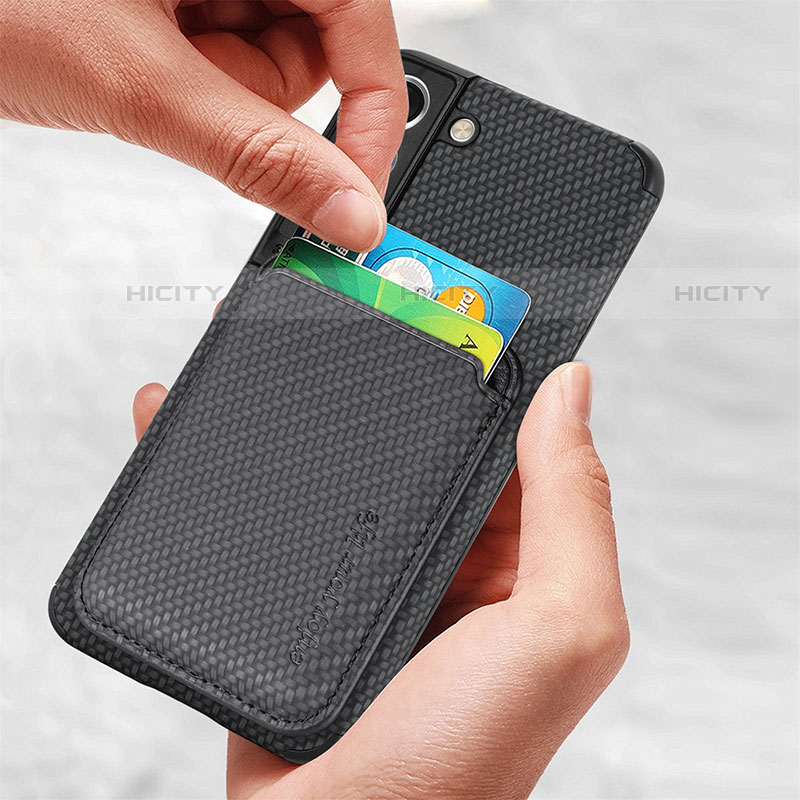 Silikon Hülle Handyhülle Ultra Dünn Schutzhülle Tasche Flexible mit Magnetisch S04D für Samsung Galaxy S22 Plus 5G groß