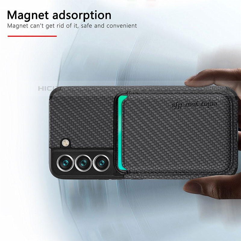 Silikon Hülle Handyhülle Ultra Dünn Schutzhülle Tasche Flexible mit Magnetisch S04D für Samsung Galaxy S23 Plus 5G