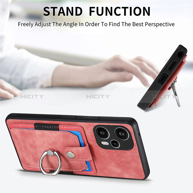 Silikon Hülle Handyhülle Ultra Dünn Schutzhülle Tasche Flexible mit Magnetisch S04D für Xiaomi Poco F5 5G groß