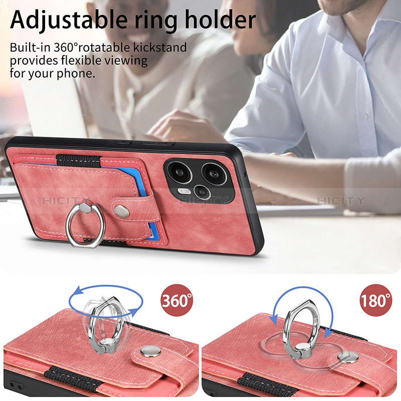 Silikon Hülle Handyhülle Ultra Dünn Schutzhülle Tasche Flexible mit Magnetisch S04D für Xiaomi Poco F5 5G groß