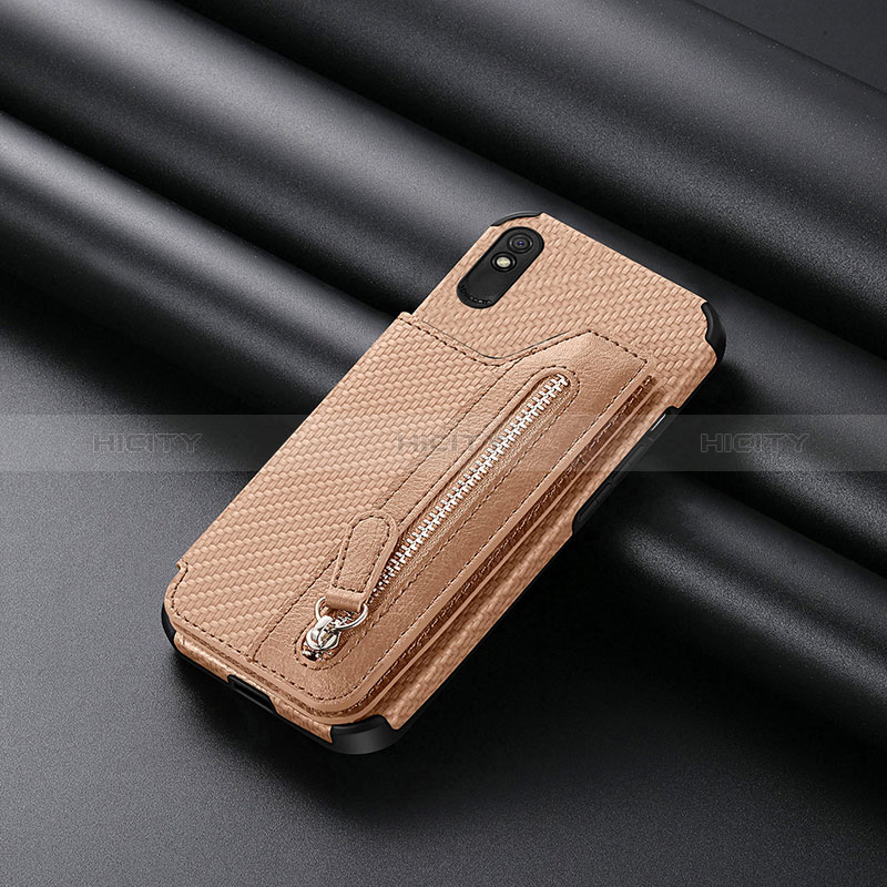 Silikon Hülle Handyhülle Ultra Dünn Schutzhülle Tasche Flexible mit Magnetisch S04D für Xiaomi Redmi 9A