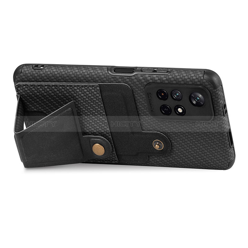 Silikon Hülle Handyhülle Ultra Dünn Schutzhülle Tasche Flexible mit Magnetisch S04D für Xiaomi Redmi Note 11 5G groß
