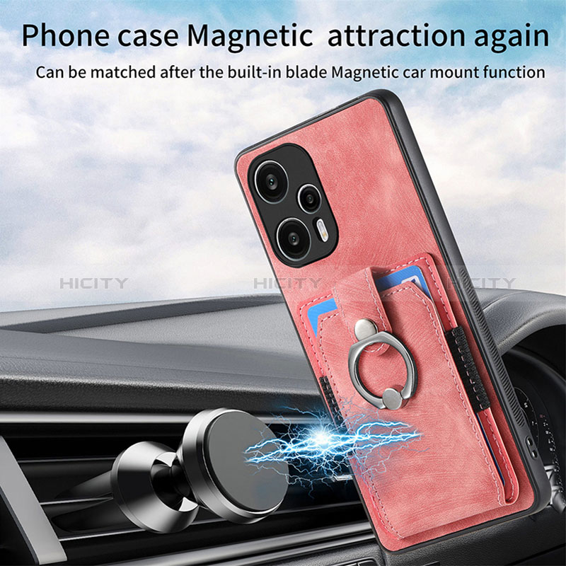 Silikon Hülle Handyhülle Ultra Dünn Schutzhülle Tasche Flexible mit Magnetisch S04D für Xiaomi Redmi Note 12 Turbo 5G groß