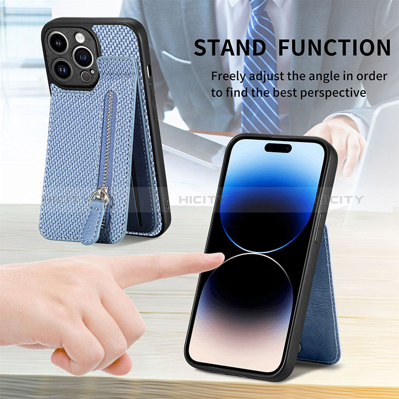 Silikon Hülle Handyhülle Ultra Dünn Schutzhülle Tasche Flexible mit Magnetisch S05D für Apple iPhone 13 Pro Max groß