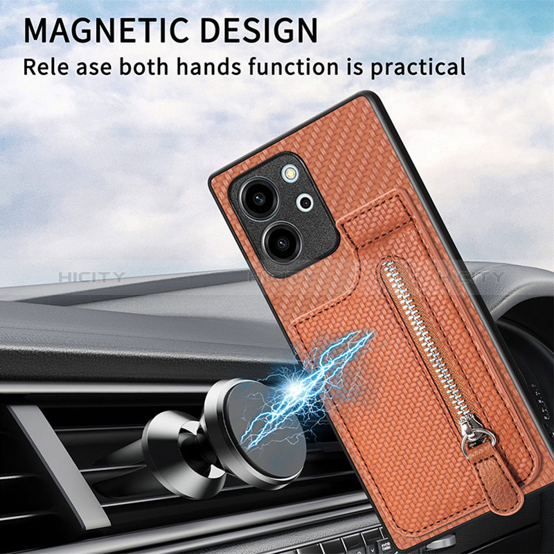 Silikon Hülle Handyhülle Ultra Dünn Schutzhülle Tasche Flexible mit Magnetisch S05D für Huawei Honor 80 SE 5G