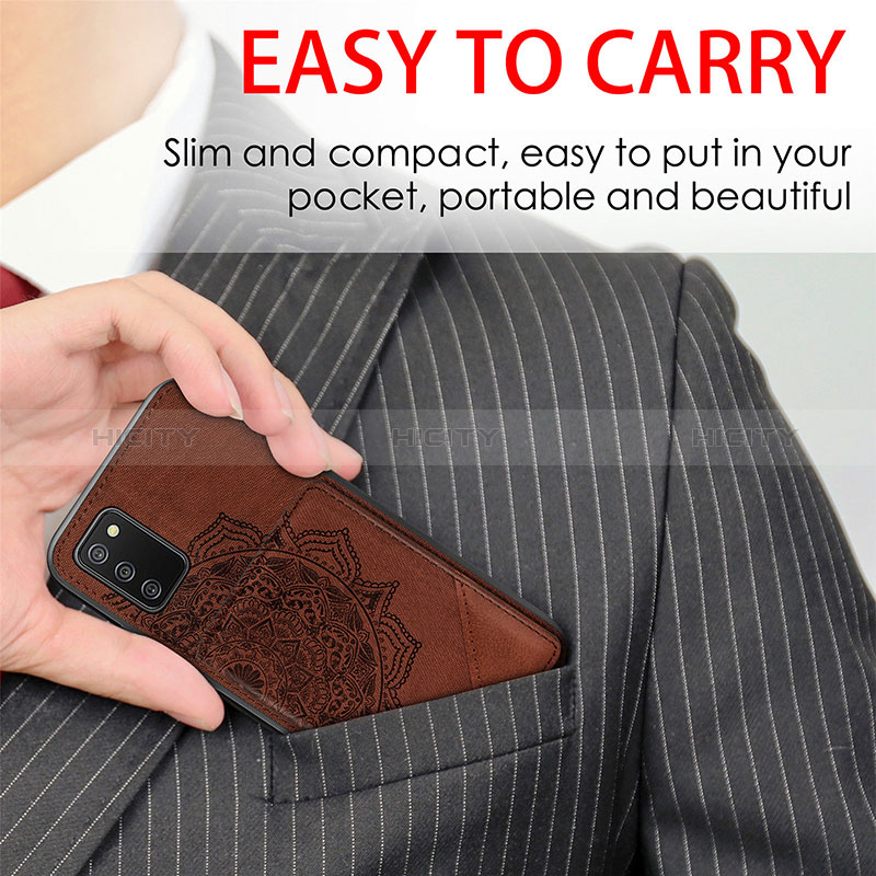 Silikon Hülle Handyhülle Ultra Dünn Schutzhülle Tasche Flexible mit Magnetisch S05D für Samsung Galaxy A02s