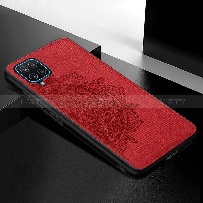 Silikon Hülle Handyhülle Ultra Dünn Schutzhülle Tasche Flexible mit Magnetisch S05D für Samsung Galaxy A12 5G Rot