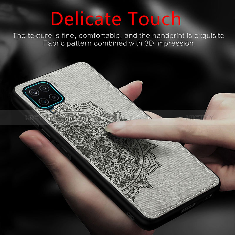 Silikon Hülle Handyhülle Ultra Dünn Schutzhülle Tasche Flexible mit Magnetisch S05D für Samsung Galaxy A12 Nacho groß