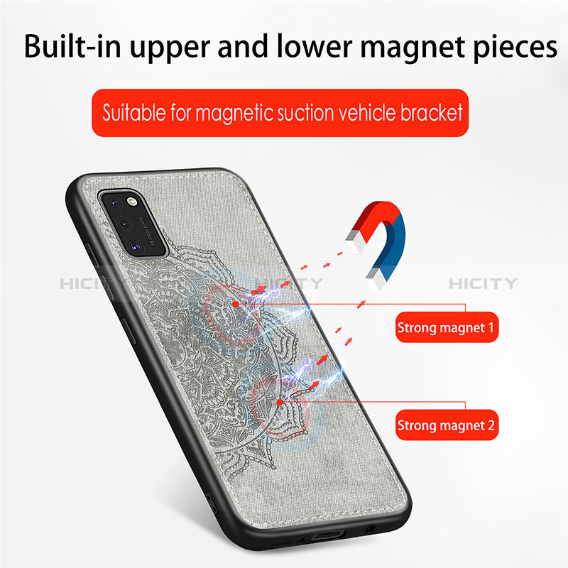 Silikon Hülle Handyhülle Ultra Dünn Schutzhülle Tasche Flexible mit Magnetisch S05D für Samsung Galaxy A41 groß