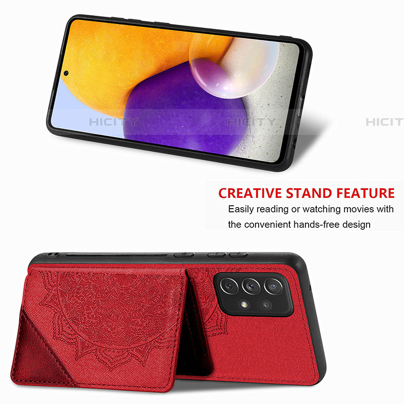 Silikon Hülle Handyhülle Ultra Dünn Schutzhülle Tasche Flexible mit Magnetisch S05D für Samsung Galaxy A72 4G