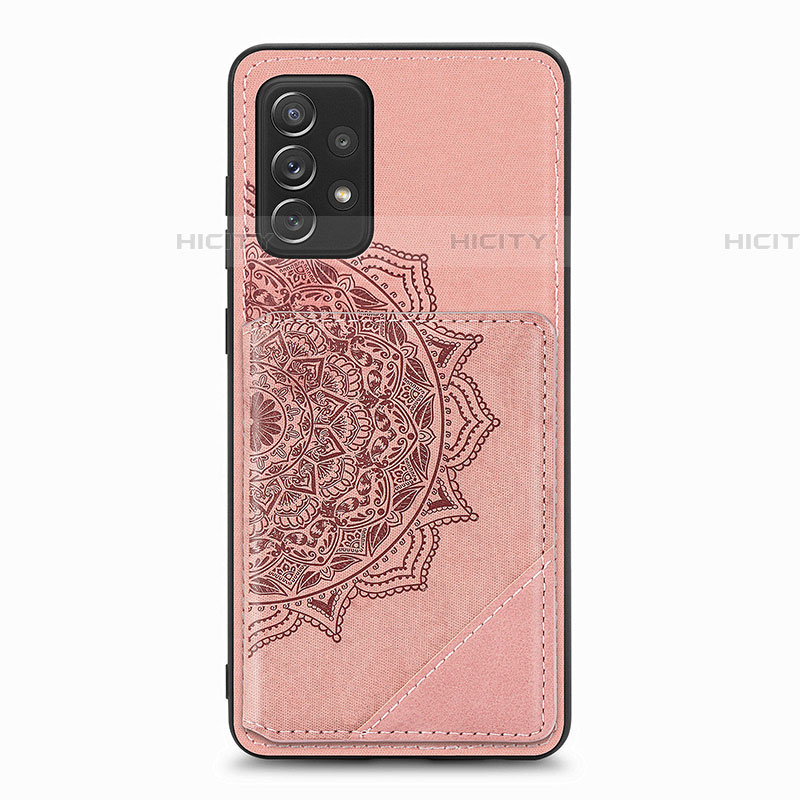 Silikon Hülle Handyhülle Ultra Dünn Schutzhülle Tasche Flexible mit Magnetisch S05D für Samsung Galaxy A72 4G Rosegold Plus