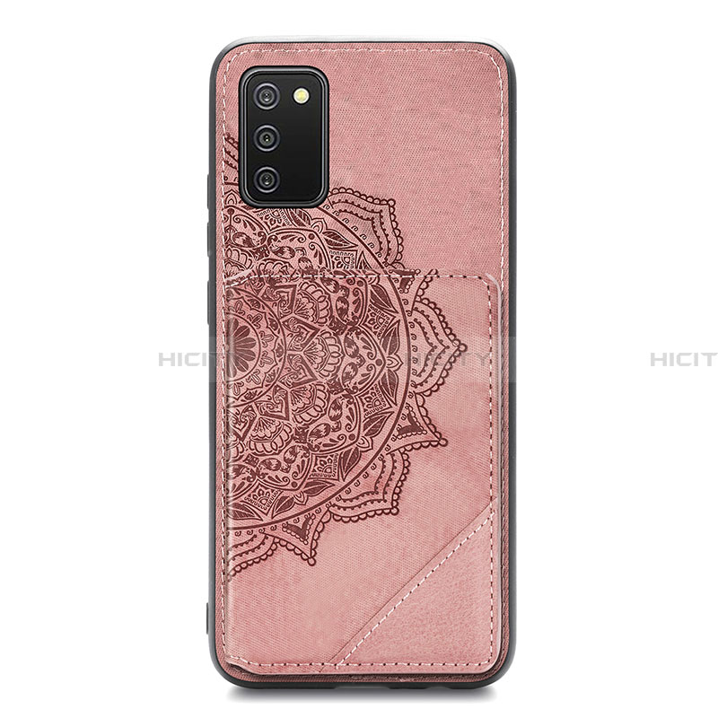 Silikon Hülle Handyhülle Ultra Dünn Schutzhülle Tasche Flexible mit Magnetisch S05D für Samsung Galaxy F02S SM-E025F Rosegold