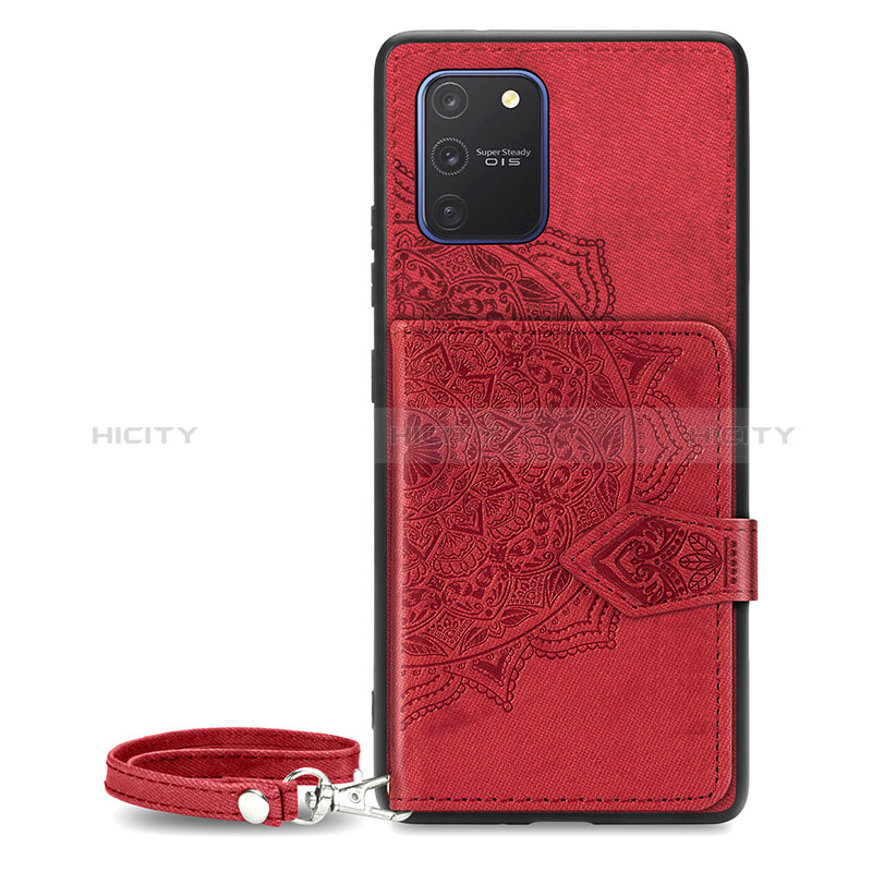 Silikon Hülle Handyhülle Ultra Dünn Schutzhülle Tasche Flexible mit Magnetisch S05D für Samsung Galaxy S10 Lite groß