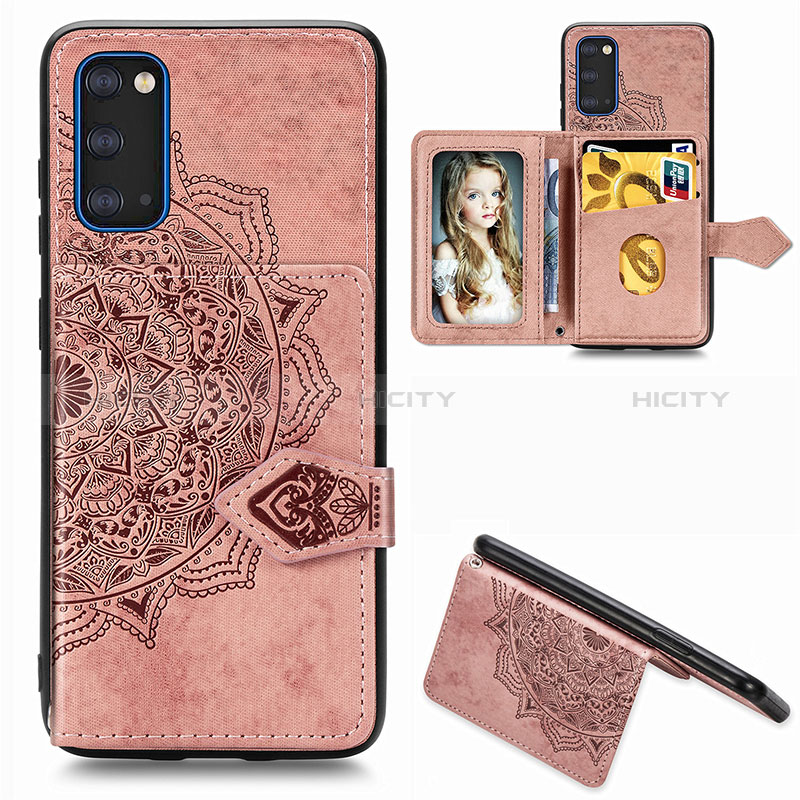 Silikon Hülle Handyhülle Ultra Dünn Schutzhülle Tasche Flexible mit Magnetisch S05D für Samsung Galaxy S20 5G Rosegold