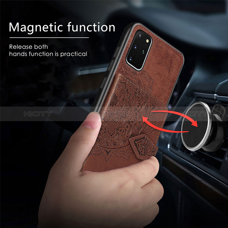 Silikon Hülle Handyhülle Ultra Dünn Schutzhülle Tasche Flexible mit Magnetisch S05D für Samsung Galaxy S20 Plus