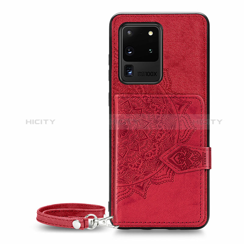 Silikon Hülle Handyhülle Ultra Dünn Schutzhülle Tasche Flexible mit Magnetisch S05D für Samsung Galaxy S20 Ultra 5G