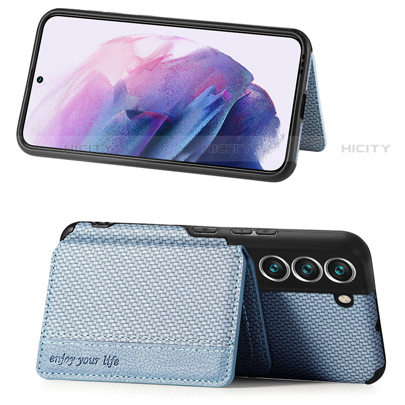 Silikon Hülle Handyhülle Ultra Dünn Schutzhülle Tasche Flexible mit Magnetisch S05D für Samsung Galaxy S21 5G