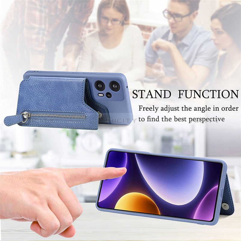 Silikon Hülle Handyhülle Ultra Dünn Schutzhülle Tasche Flexible mit Magnetisch S05D für Xiaomi Poco F5 5G