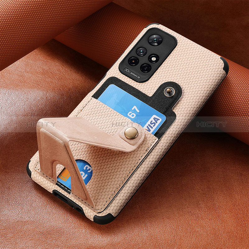 Silikon Hülle Handyhülle Ultra Dünn Schutzhülle Tasche Flexible mit Magnetisch S05D für Xiaomi Redmi Note 11 5G groß