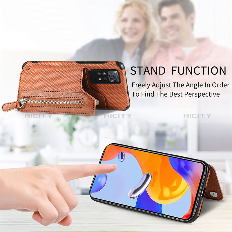 Silikon Hülle Handyhülle Ultra Dünn Schutzhülle Tasche Flexible mit Magnetisch S05D für Xiaomi Redmi Note 11 Pro 4G