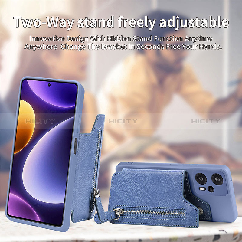 Silikon Hülle Handyhülle Ultra Dünn Schutzhülle Tasche Flexible mit Magnetisch S05D für Xiaomi Redmi Note 12 Turbo 5G groß