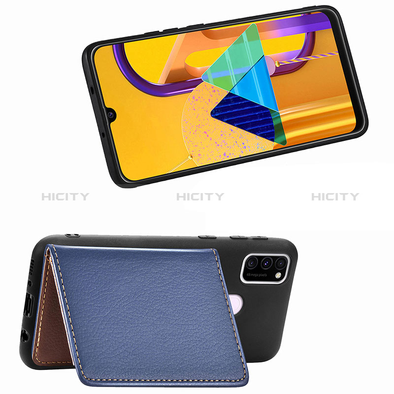 Silikon Hülle Handyhülle Ultra Dünn Schutzhülle Tasche Flexible mit Magnetisch S06D für Samsung Galaxy M30s