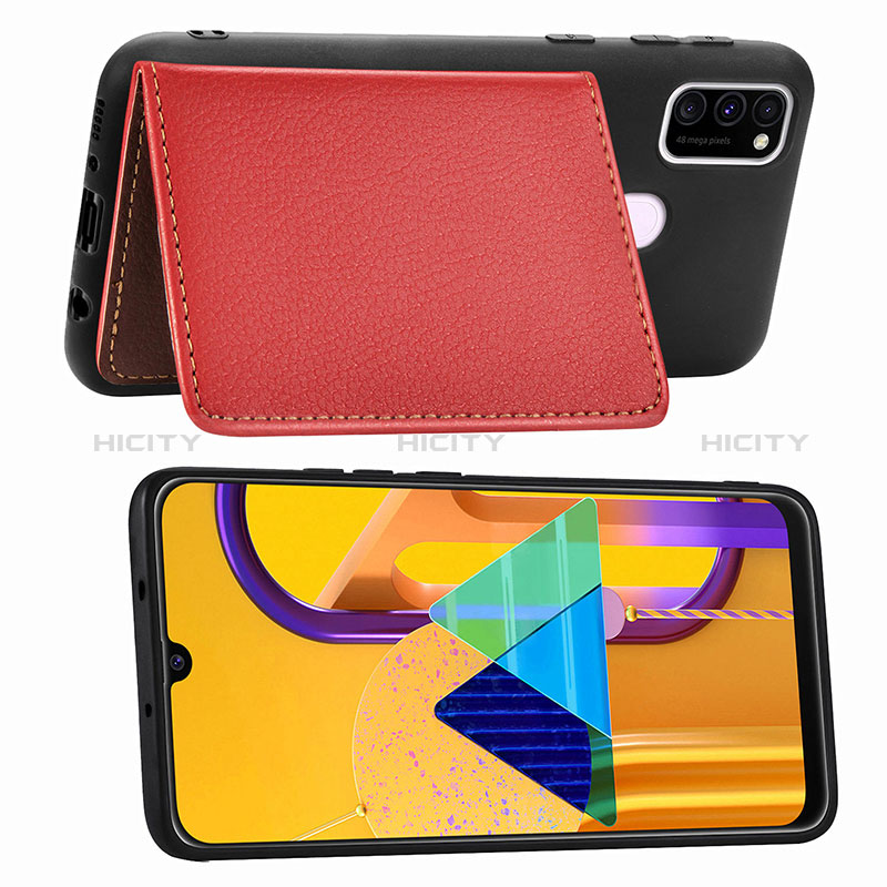 Silikon Hülle Handyhülle Ultra Dünn Schutzhülle Tasche Flexible mit Magnetisch S06D für Samsung Galaxy M30s