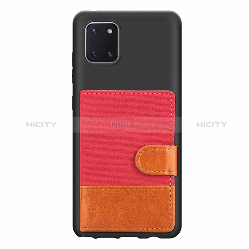 Silikon Hülle Handyhülle Ultra Dünn Schutzhülle Tasche Flexible mit Magnetisch S06D für Samsung Galaxy M60s Rot