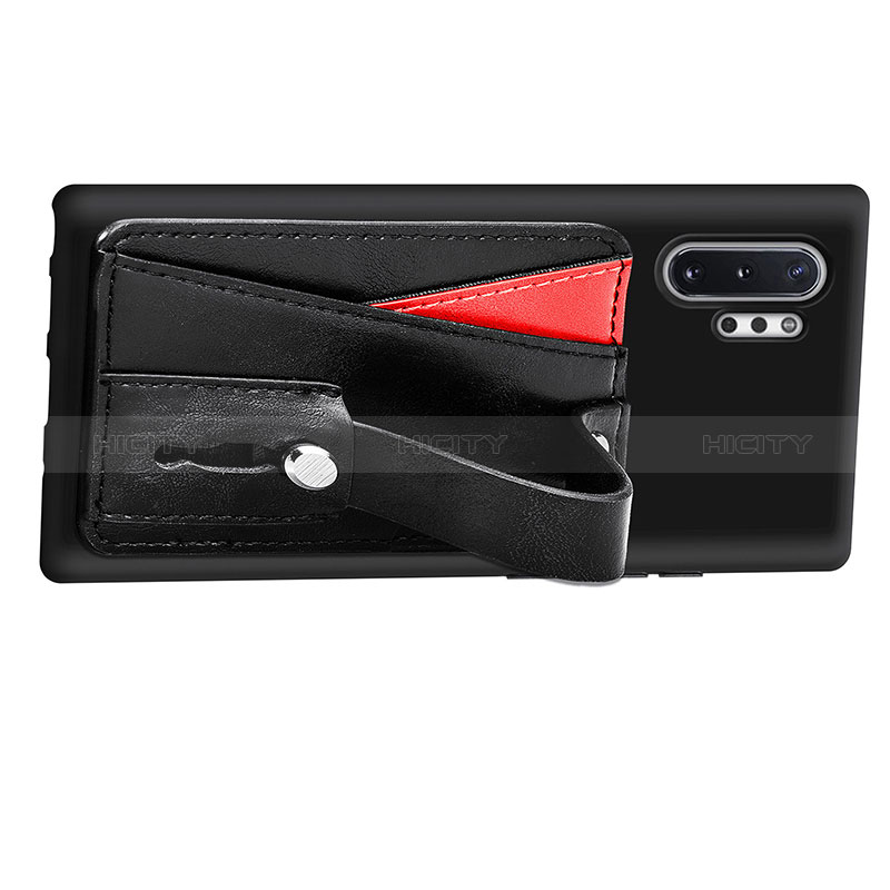 Silikon Hülle Handyhülle Ultra Dünn Schutzhülle Tasche Flexible mit Magnetisch S06D für Samsung Galaxy Note 10 Plus 5G groß