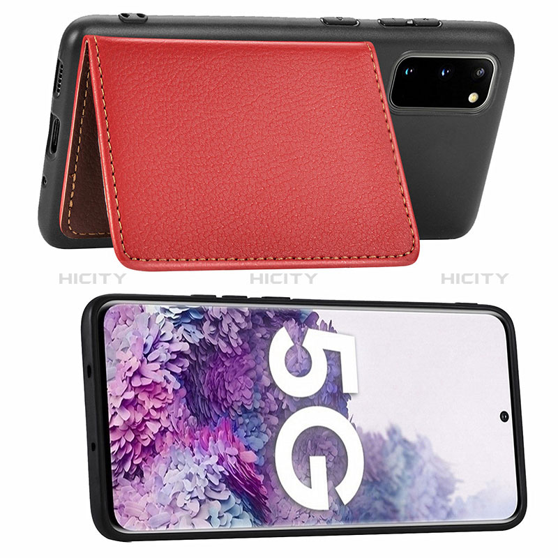 Silikon Hülle Handyhülle Ultra Dünn Schutzhülle Tasche Flexible mit Magnetisch S06D für Samsung Galaxy S20 groß