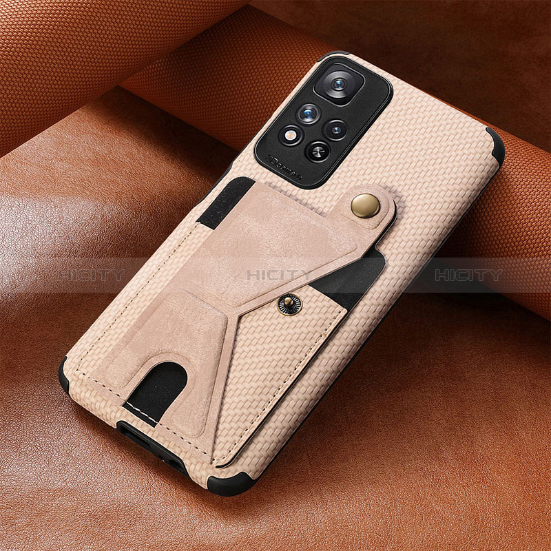 Silikon Hülle Handyhülle Ultra Dünn Schutzhülle Tasche Flexible mit Magnetisch S06D für Xiaomi Poco X4 NFC groß