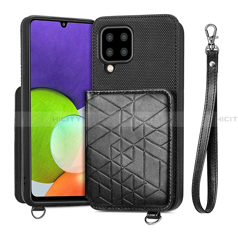 Silikon Hülle Handyhülle Ultra Dünn Schutzhülle Tasche Flexible mit Magnetisch S07D für Samsung Galaxy A22 4G