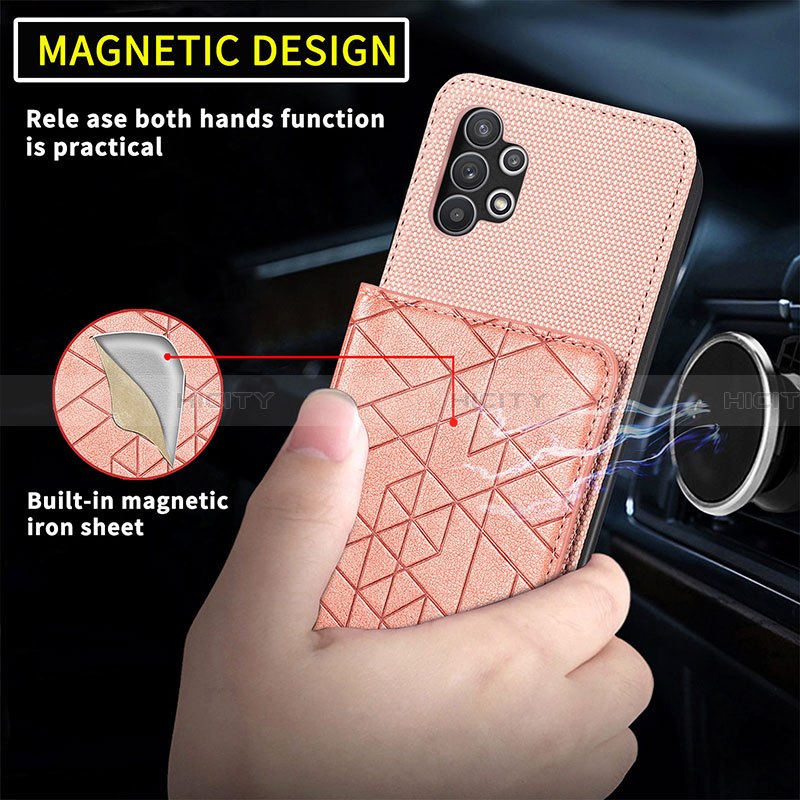 Silikon Hülle Handyhülle Ultra Dünn Schutzhülle Tasche Flexible mit Magnetisch S07D für Samsung Galaxy A32 4G