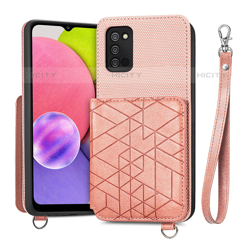 Silikon Hülle Handyhülle Ultra Dünn Schutzhülle Tasche Flexible mit Magnetisch S07D für Samsung Galaxy M02s