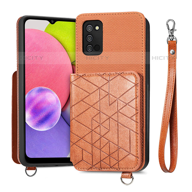 Silikon Hülle Handyhülle Ultra Dünn Schutzhülle Tasche Flexible mit Magnetisch S07D für Samsung Galaxy M02s