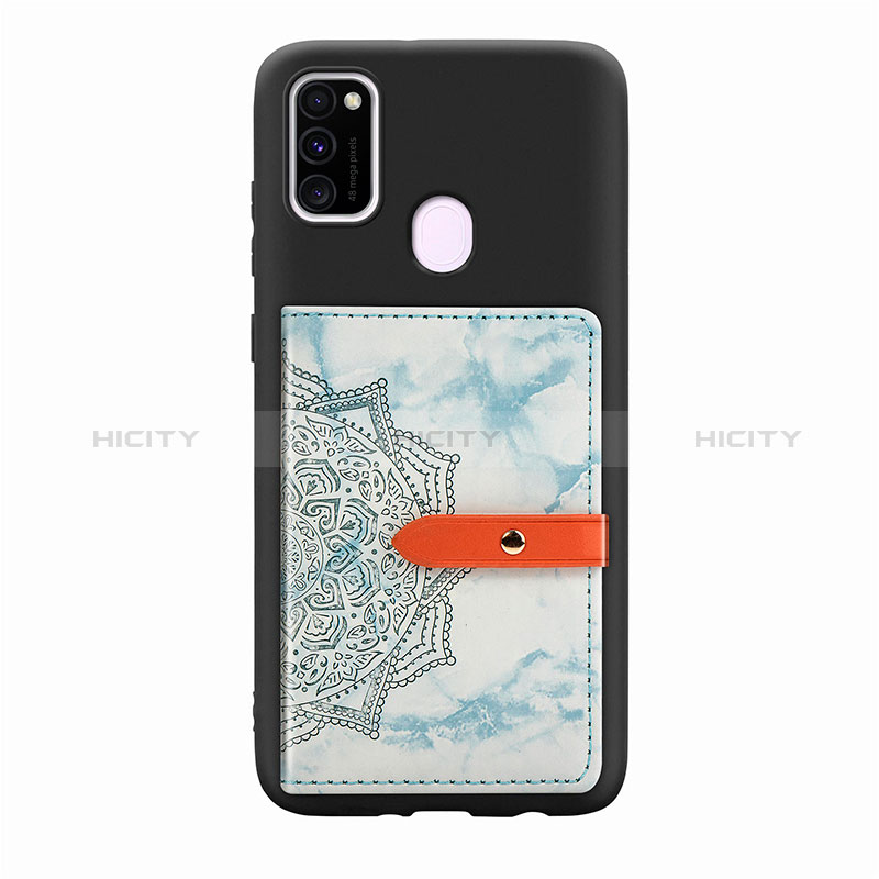 Silikon Hülle Handyhülle Ultra Dünn Schutzhülle Tasche Flexible mit Magnetisch S07D für Samsung Galaxy M30s