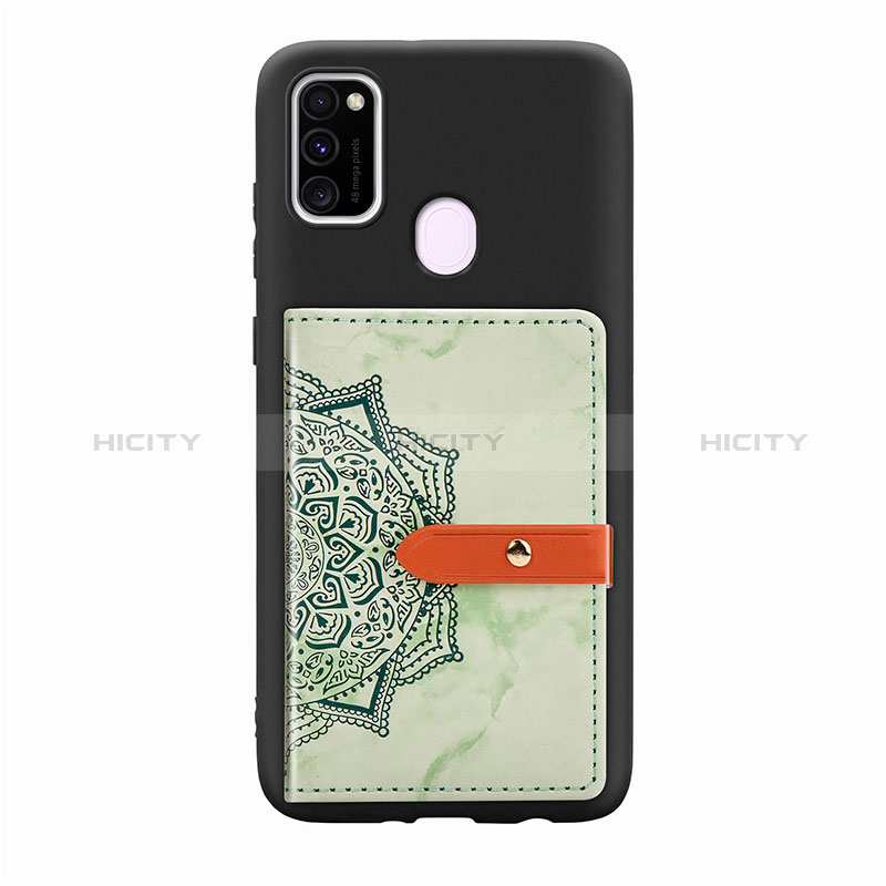 Silikon Hülle Handyhülle Ultra Dünn Schutzhülle Tasche Flexible mit Magnetisch S07D für Samsung Galaxy M30s groß