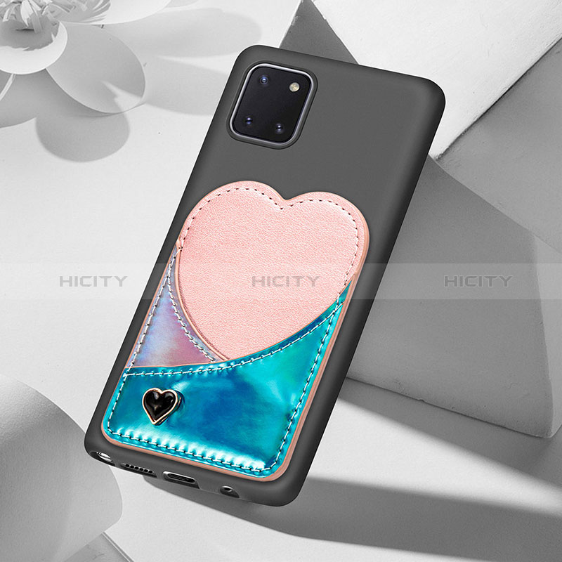 Silikon Hülle Handyhülle Ultra Dünn Schutzhülle Tasche Flexible mit Magnetisch S07D für Samsung Galaxy M60s