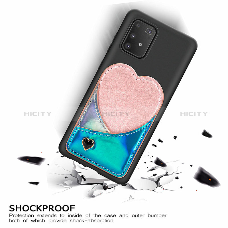 Silikon Hülle Handyhülle Ultra Dünn Schutzhülle Tasche Flexible mit Magnetisch S07D für Samsung Galaxy S10 Lite groß