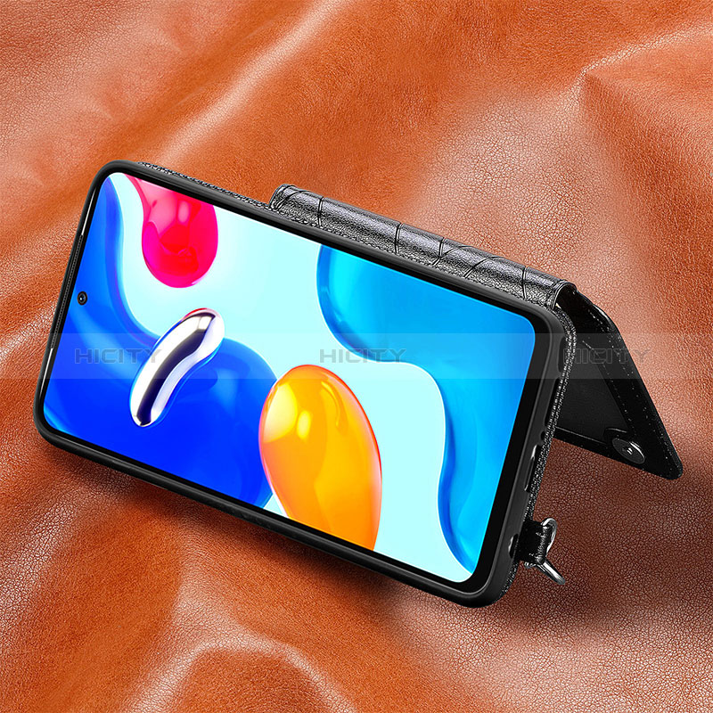 Silikon Hülle Handyhülle Ultra Dünn Schutzhülle Tasche Flexible mit Magnetisch S07D für Xiaomi Redmi Note 11 4G (2022) groß