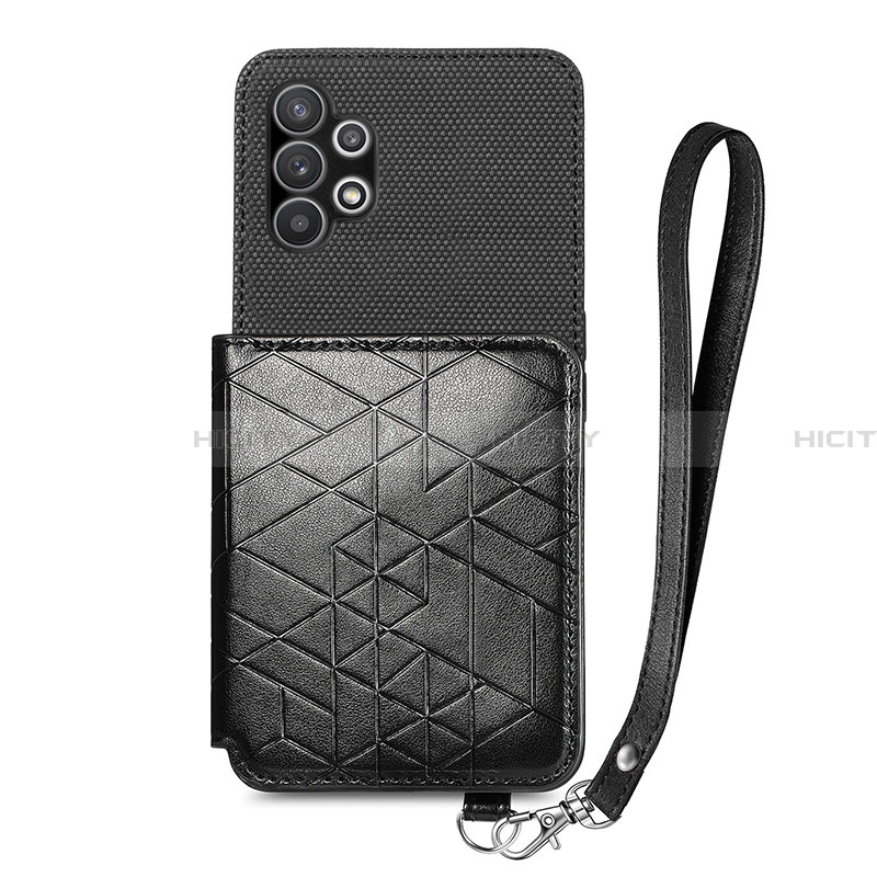 Silikon Hülle Handyhülle Ultra Dünn Schutzhülle Tasche Flexible mit Magnetisch S08D für Samsung Galaxy A32 5G groß