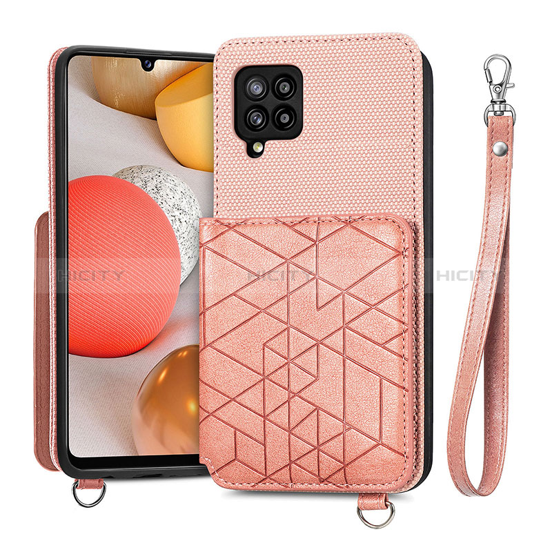 Silikon Hülle Handyhülle Ultra Dünn Schutzhülle Tasche Flexible mit Magnetisch S08D für Samsung Galaxy A42 5G