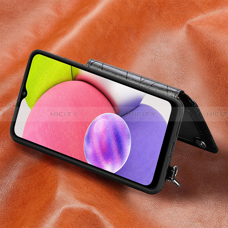 Silikon Hülle Handyhülle Ultra Dünn Schutzhülle Tasche Flexible mit Magnetisch S08D für Samsung Galaxy F02S SM-E025F