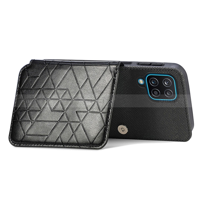 Silikon Hülle Handyhülle Ultra Dünn Schutzhülle Tasche Flexible mit Magnetisch S08D für Samsung Galaxy F12