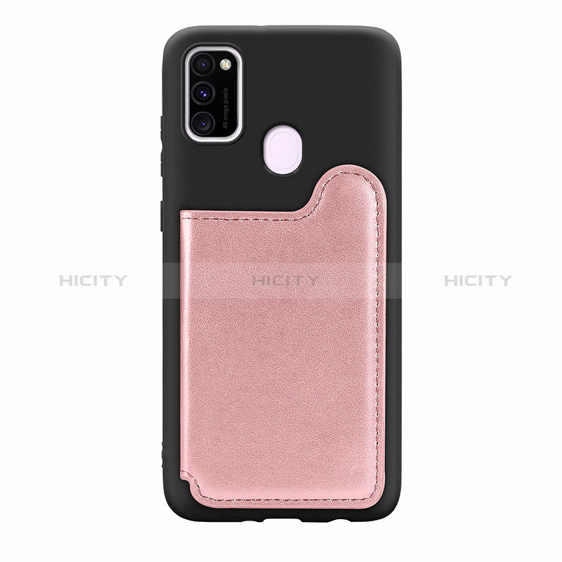 Silikon Hülle Handyhülle Ultra Dünn Schutzhülle Tasche Flexible mit Magnetisch S08D für Samsung Galaxy M21 groß